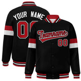 Custom Color Block Bomber Varsity Full-Snap Baseball Jacket Long Sleeve With Letters Casual Coats