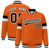 Custom Color Block Bomber Varsity Full-Snap Baseball Jacket Long Sleeve With Letters Casual Coats