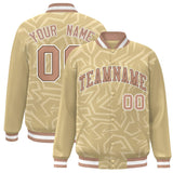 Custom Graffiti Pattern Varsity Jacket Customized Logo Name and Number Embroidery Fashionable College Jacket