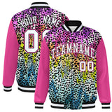 Custom Graffiti Pattern Personalized Stitched Varsity Fashion Lightweight Letterman Bomber Jacket