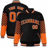 Custom Color Block Pattern Bomber Varsity Jacket Personalized Stitched Baseball Jacket