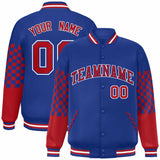 Custom Color Block Pattern Bomber Varsity Jacket Personalized Stitched Streetwear Baseball Jacket