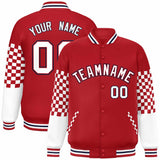 Custom Color Block Pattern Personalized Streetwear Baseball Jacket Bomber Varsity Jacket