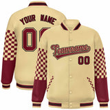 Custom Color Block Pattern Personalized Lightweight Bomber Varsity Jacket For Adults/Youth