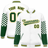 Custom Color Block Pattern Personalized Lightweight Bomber Varsity Jacket For Adults/Youth