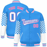 Custom Color Block Pattern Personalized Lightweight Bomber Varsity Jacket For Adults/Youth