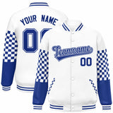 Custom Color Block Pattern Personalized Lightweight Bomber Varsity Jacket For Adults/Youth