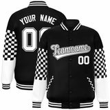 Custom Color Block Pattern Personalized Lightweight Bomber Varsity Jacket For Adults/Youth