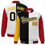 Custom Color Block Personalized Lightweight College Coat Full-Snap Baseball Jacket