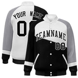 Custom Color Block  Baseball Jacket Varsity Letterman Jackets Personalized Team Name Number for Men Women Youth