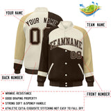 Custom Color Block  Baseball Jacket Varsity Letterman Jackets Personalized Team Name Number for Men Women Youth