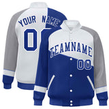 Custom Color Block  Baseball Jacket Varsity Letterman Jackets Personalized Team Name Number for Men Women Youth