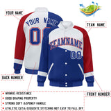 Custom Color Block  Baseball Jacket Varsity Letterman Jackets Personalized Team Name Number for Men Women Youth