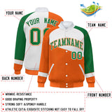 Custom Color Block  Baseball Jacket Varsity Letterman Jackets Personalized Team Name Number for Men Women Youth