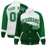 Custom Color Block  Baseball Jacket Varsity Letterman Jackets Personalized Team Name Number for Men Women Youth