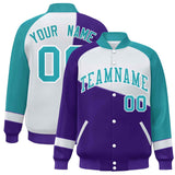 Custom Color Block  Baseball Jacket Varsity Letterman Jackets Personalized Team Name Number for Men Women Youth