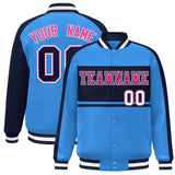 Custom Color Block Personalized Varsity Letterman Athletic Baseball Jacket