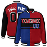 Custom Color Block Personalized Varsity Letterman Athletic Baseball Jacket