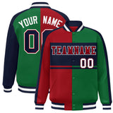 Custom Color Block Personalized Varsity Letterman Athletic Baseball Jacket