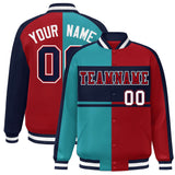 Custom Color Block Personalized Varsity Letterman Athletic Baseball Jacket