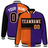 Custom Color Block Personalized Varsity Letterman Athletic Baseball Jacket