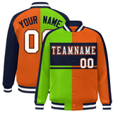 Custom Color Block Personalized Varsity Letterman Athletic Baseball Jacket