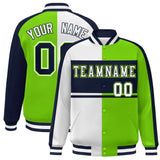 Custom Color Block Personalized Varsity Letterman Athletic Baseball Jacket