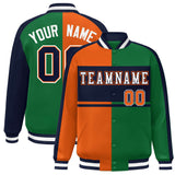 Custom Color Block Personalized Varsity Letterman Athletic Baseball Jacket