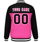 Custom Color Block Stitched Letterman Bomber Coats Personalized Letter And Number For Men/Women Baseball Jacket