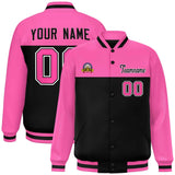 Custom Color Block Stitched Letterman Bomber Coats Personalized Letter And Number For Men/Women Baseball Jacket