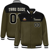 Custom Color Block Stitched Letterman Bomber Coats Personalized Letter And Number For Men/Women Baseball Jacket