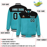 Custom Color Block Stitched Letterman Bomber Coats Personalized Letter And Number For Men/Women Baseball Jacket