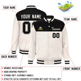 Custom Color Block Stitched Letterman Bomber Coats Personalized Letter And Number For Men/Women Baseball Jacket