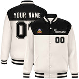 Custom Color Block Stitched Letterman Bomber Coats Personalized Letter And Number For Men/Women Baseball Jacket