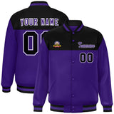 Custom Color Block Stitched Letterman Bomber Coats Personalized Letter And Number For Men/Women Baseball Jacket