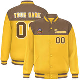 Custom Color Block Stitched Letterman Bomber Coats Personalized Letter And Number For Men/Women Baseball Jacket