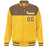 Custom Color Block Stitched Letterman Bomber Coats Personalized Letter And Number For Men/Women Baseball Jacket