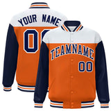 Custom Color Block Blend Windproof Baseball Jacket Outdoor Letterman Baseball Jacket