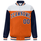 Custom Color Block Blend Windproof Baseball Jacket Outdoor Letterman Baseball Jacket