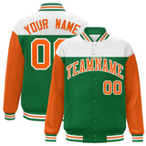 Custom Color Block Blend Windproof Baseball Jacket Outdoor Letterman Baseball Jacket