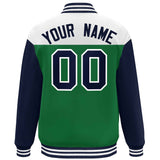 Custom Color Block Blend Windproof Baseball Jacket Outdoor Letterman Baseball Jacket