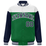 Custom Color Block Blend Windproof Baseball Jacket Outdoor Letterman Baseball Jacket