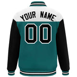 Custom Color Block Blend Windproof Baseball Jacket Outdoor Letterman Baseball Jacket