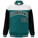 Custom Color Block Blend Windproof Baseball Jacket Outdoor Letterman Baseball Jacket