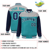 Custom Color Block Blend Windproof Baseball Jacket Outdoor Letterman Baseball Jacket