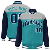 Custom Color Block Blend Windproof Baseball Jacket Outdoor Letterman Baseball Jacket