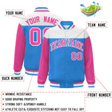 Custom Color Block Blend Windproof Baseball Jacket Outdoor Letterman Baseball Jacket