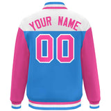 Custom Color Block Blend Windproof Baseball Jacket Outdoor Letterman Baseball Jacket