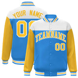 Custom Color Block Blend Windproof Baseball Jacket Outdoor Letterman Baseball Jacket