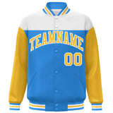 Custom Color Block Blend Windproof Baseball Jacket Outdoor Letterman Baseball Jacket